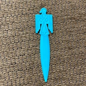 Vintage Turquoise Egyptian Bird Letter Opener